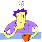 Man - Exhausted Clip Art