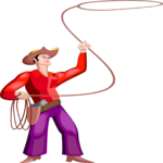 Cowboy with Lasso 7