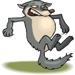 Wolf Jumping Clip Art