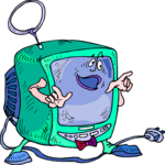 Television - Entertaining Clip Art