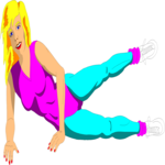 Aerobics 2 Clip Art