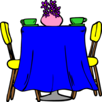 Table - Dining Room Clip Art