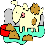 Dog & Mess 3 Clip Art