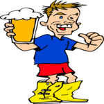 Beer & Rubber Boots Clip Art