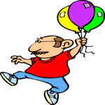 Man with Balloons