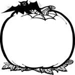 Pumpkin & Bat Frame