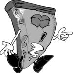 Pie Slice Dancing Clip Art