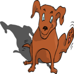 Dog Scratching 4 Clip Art