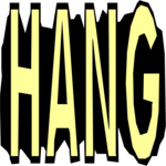 Hang - Title Clip Art