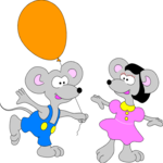 Dancing Mice Clip Art