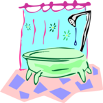 Bathtub 05 Clip Art