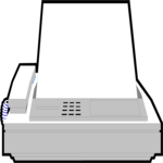 FAX Machine 06 Clip Art