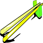 Chopsticks Setting Clip Art