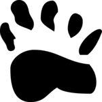 Pawprint 13 Clip Art