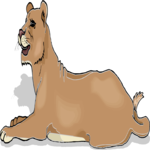 Lioness 7 Clip Art