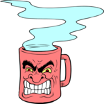 Coffee - Angry 1 Clip Art