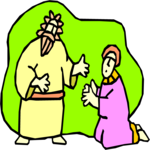 Jesus & Rich Man 1 Clip Art