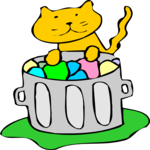 Cat in Garbage