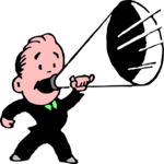 Man & Megaphone 3 Clip Art