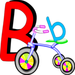 Playful B Clip Art