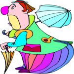 Clown with Umbrella 4
