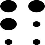 Braille 6 Clip Art