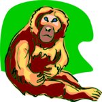 Chimp 04 Clip Art