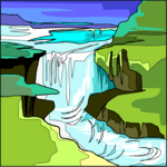 Waterfall 11 Clip Art