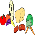 The 4 Food Groups Clip Art