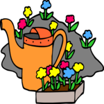 Garden Scene 3 Clip Art