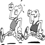 T & F - Runners 1 Clip Art