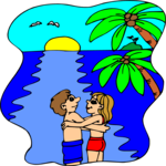 Couple Watching Sunset