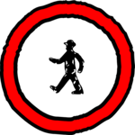 Entry - Pedestrians Clip Art