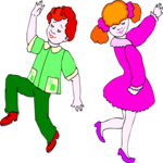 Kids Dancing 4 Clip Art