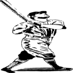 Batter 41 Clip Art