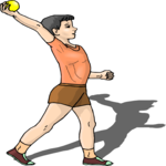 Boy Throwing Ball 4 Clip Art