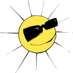 Sun Wearing Glasses Clip Art