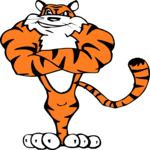 Tiger - Muscular Clip Art