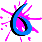 Splat 6 Clip Art