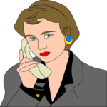 Talking on Phone 28 Clip Art