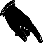 Finger Pointing 058 Clip Art