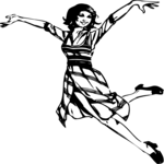 Woman Leaping