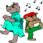 Bears Dancing Clip Art