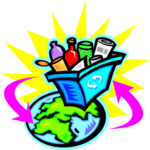 Recycling - World 1 Clip Art