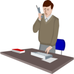 Businessman on Telephone 7