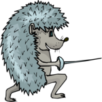 Fencing - Hedgehog Clip Art