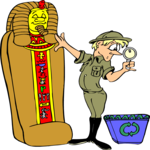 Recycling - Archaelogist Clip Art