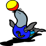 Circus - Seal 1 Clip Art