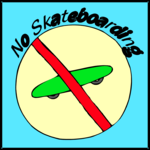 No Skateboarding