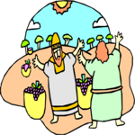 Elijah & Ahab 1 Clip Art